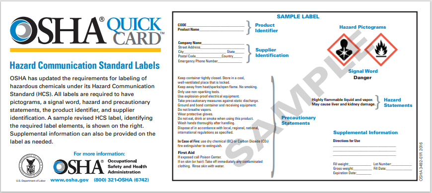 Hazardous Chemical Communication - JSABuilder